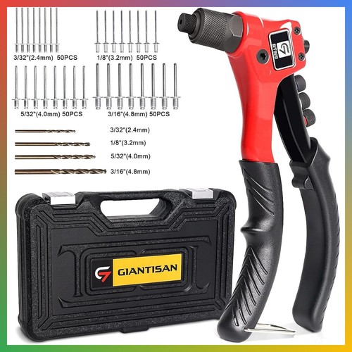 Rivet gun kit - kit, rivets