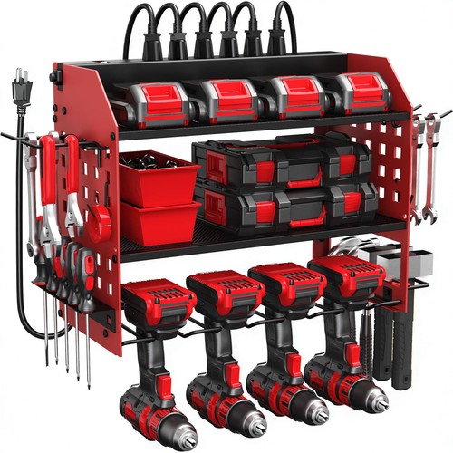 Power tool organizer with - tool,